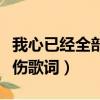 我心已經(jīng)全部是傷是什么歌（我心已經(jīng)全部是傷歌詞）