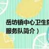 岳坊鎮(zhèn)中心衛(wèi)生院志愿服務隊（關于岳坊鎮(zhèn)中心衛(wèi)生院志愿服務隊簡介）