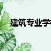 建筑專業(yè)學校（關(guān)于建筑專業(yè)學校介紹）