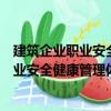 建筑企業(yè)職業(yè)安全健康管理體系實施指南（關(guān)于建筑企業(yè)職業(yè)安全健康管理體系實施指南介紹）