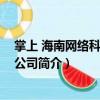 掌上 海南網(wǎng)絡(luò)科技有限公司（關(guān)于掌上 海南網(wǎng)絡(luò)科技有限公司簡介）