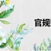官規(guī)則（關(guān)于官規(guī)則介紹）
