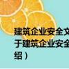 建筑企業(yè)安全文化與工人安全行為及其相互關(guān)系的研究（關(guān)于建筑企業(yè)安全文化與工人安全行為及其相互關(guān)系的研究介紹）