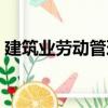 建筑業(yè)勞動管理（關(guān)于建筑業(yè)勞動管理介紹）