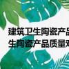 建筑衛(wèi)生陶瓷產(chǎn)品質(zhì)量對(duì)比監(jiān)督檢驗(yàn)管理辦法（關(guān)于建筑衛(wèi)生陶瓷產(chǎn)品質(zhì)量對(duì)比監(jiān)督檢驗(yàn)管理辦法介紹）