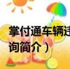 掌付通車輛違章查詢（關(guān)于掌付通車輛違章查詢簡介）