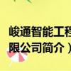 峻通智能工程有限公司（關(guān)于峻通智能工程有限公司簡介）
