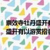 崇效寺牡丹盛開有以游賞招者病不能赴也（關(guān)于崇效寺牡丹盛開有以游賞招者病不能赴也簡(jiǎn)介）