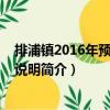 排浦鎮(zhèn)2016年預算編寫說明（關于排浦鎮(zhèn)2016年預算編寫說明簡介）