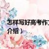 怎樣寫好高考作文 第二版（關于怎樣寫好高考作文 第二版介紹）