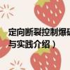 定向斷裂控制爆破理論與實(shí)踐（關(guān)于定向斷裂控制爆破理論與實(shí)踐介紹）