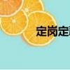 定崗定薪（關(guān)于定崗定薪介紹）