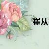 崔從枝（關(guān)于崔從枝簡介）