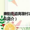 崇陽街道高墩村志愿服務(wù)隊（關(guān)于崇陽街道高墩村志愿服務(wù)隊簡介）