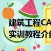 建筑工程CAD實(shí)訓(xùn)教程（關(guān)于建筑工程CAD實(shí)訓(xùn)教程介紹）