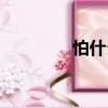 怕什么（關(guān)于怕什么介紹）