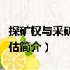 探礦權(quán)與采礦權(quán)評估（關(guān)于探礦權(quán)與采礦權(quán)評估簡介）