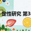 定性研究 第3卷（關于定性研究 第3卷介紹）