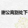 謝公離別處下一句（謝公離別處原文及賞析）