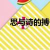 思與詩的搏擊（關(guān)于思與詩的搏擊介紹）