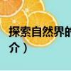 探索自然界的神奇（關于探索自然界的神奇簡介）