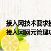 接入網(wǎng)技術(shù)要求接入網(wǎng)網(wǎng)元管理功能（關(guān)于接入網(wǎng)技術(shù)要求接入網(wǎng)網(wǎng)元管理功能簡(jiǎn)介）