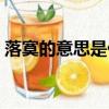 落寞的意思是什么（落寞的意思具體是什么）