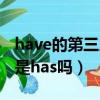 have的第三人稱單數(shù)（have的第三人稱單數(shù)是has嗎）