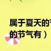 屬于夏天的節(jié)氣有哪些（24節(jié)氣中屬于夏季的節(jié)氣有）