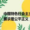 中國特色社會主義的內(nèi)在要求是（中國特色社會主義的內(nèi)在要求是公平正義）