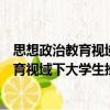 思想政治教育視域下大學(xué)生挫折教育研究（關(guān)于思想政治教育視域下大學(xué)生挫折教育研究介紹）