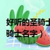 好聽的圣騎士名字大全（透亮清澈的最紅的圣騎士名字）
