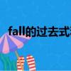fall的過去式和用法例句辨析（fall的用法）