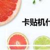 卡貼機什么意思（卡貼機的意思）