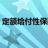 定額給付性保險(xiǎn)（關(guān)于定額給付性保險(xiǎn)介紹）