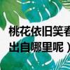 桃花依舊笑春笑春風(fēng)的全詩（桃花依舊笑春笑出自哪里呢）