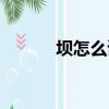壩怎么讀（壩讀音及組詞介紹）