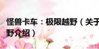 怪獸卡車:極限越野(關(guān)于怪獸卡車:極限越野介紹)