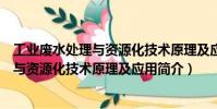 工業(yè)廢水處理與資源化技術(shù)原理及應(yīng)用(關(guān)于工業(yè)廢水處理與資源化技術(shù)原理及應(yīng)用簡介)