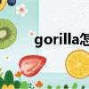 gorilla怎么讀音（oops怎么讀音）