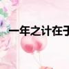一年之計(jì)在于春的英語(yǔ)（一年之計(jì)在于春）