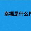 幸福是什么作文450字（幸福是什么作文）
