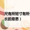 尺有所短寸有所長的意思是什么?二年級（尺有所短寸有所長的意思）
