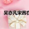 吳亦凡宋茜在一起過嗎（吳亦凡宋茜同臺）
