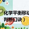 化學平衡移動判斷口訣是什么（化學平衡移動判斷口訣）