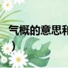 氣概的意思和拼音是什么（氣概的意思是什么）