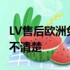 LV售后歐洲免費國內(nèi)收2400 客服：海外售后不清楚