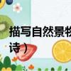 描寫自然景物的詩句六年級（描寫自然景物的詩）