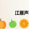 江雁聲寫的全部小說（江雁聲）