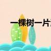 一棵樹一片海（一棵樹在海里打一成語）